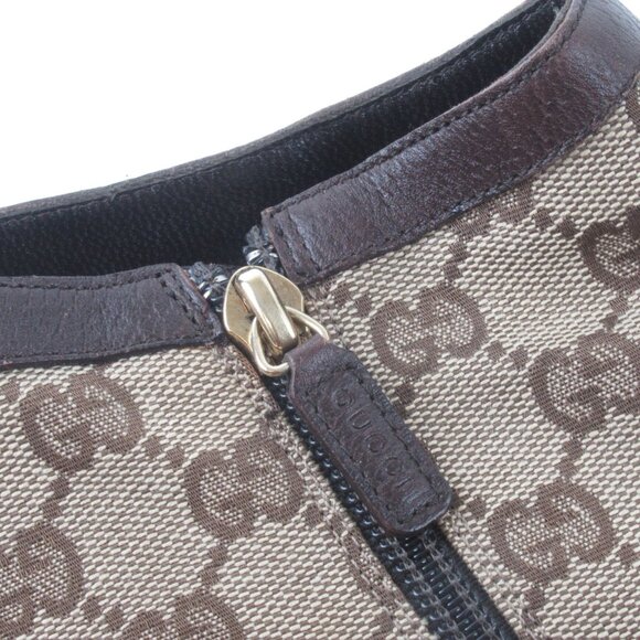 Gucci Beige/Ebonoy GG Fabric Side Zip Ankle Boots size 8 *Treasures of New York - Picture 11 of 15